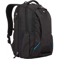Case Logic Checkpoint-Friendly Laptop Backpack 15.6in Black/Blue